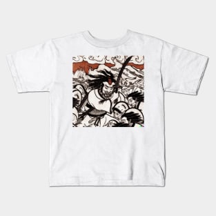 Japan Warrior during War Period Kids T-Shirt